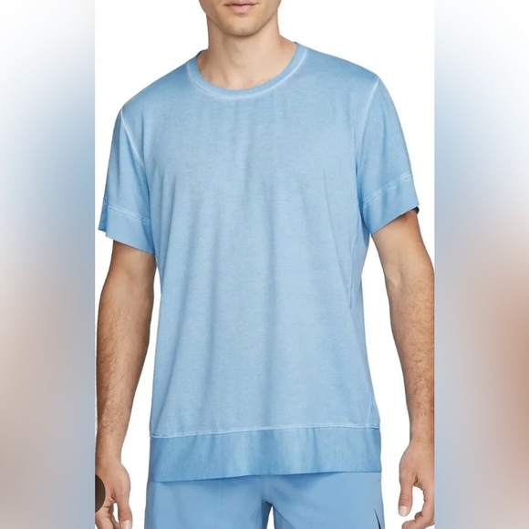 Nike Other - NIKE YOGA DRY FIT T-SHIRT BLUE MENS size medium Tall loose fit DM 6583-412